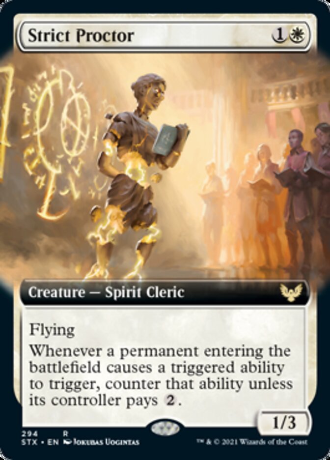 Strict Proctor (Extended Art) [Strixhaven: School of Mages] - Magic: The Gathering - Card Brawlers | Quebec | Canada |