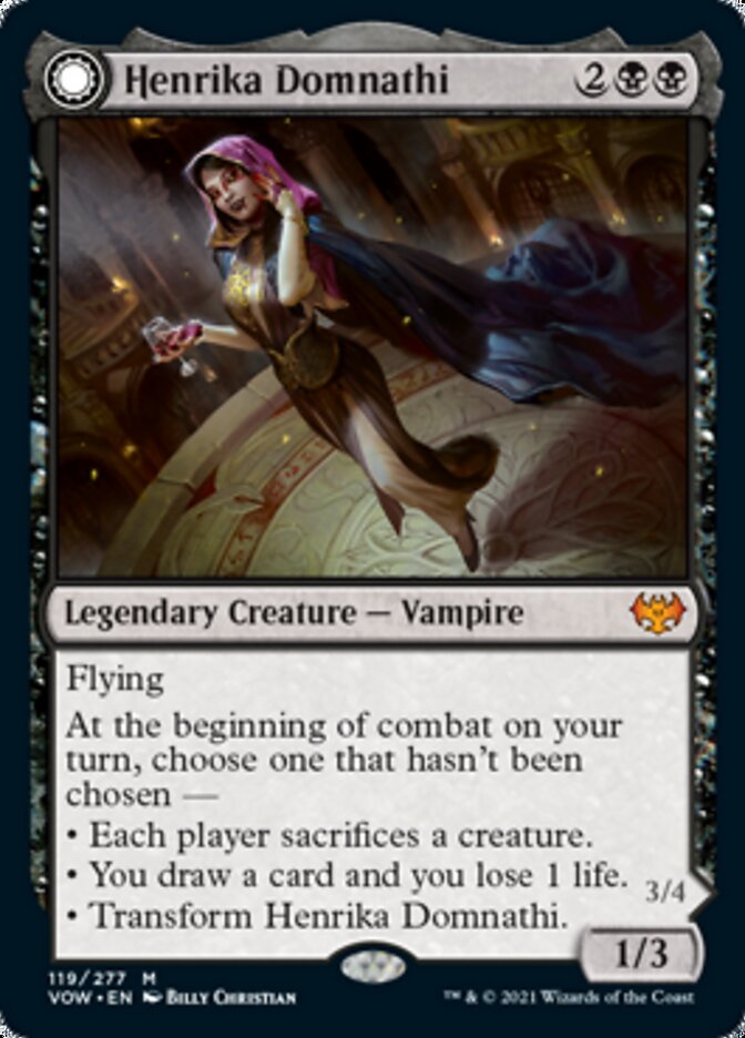 Henrika Domnathi // Henrika, Infernal Seer [Innistrad: Crimson Vow] - Magic: The Gathering - Card Brawlers | Quebec | Canada |