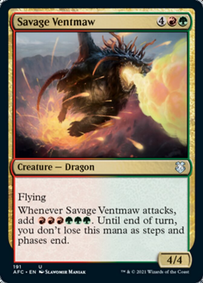 Savage Ventmaw [Dungeons & Dragons: Adventures in the Forgotten Realms Commander] - Magic: The Gathering - Card Brawlers | Quebec | Canada |