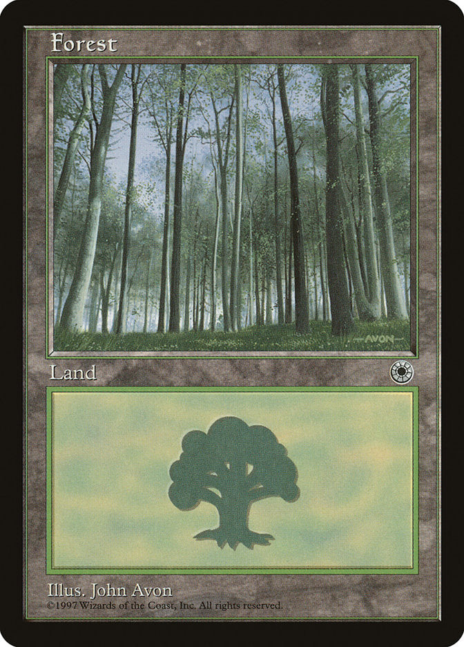 Forest (Green Signature with White Bark Trees) [Portal] - Magic: The Gathering - Card Brawlers | Quebec | Canada |