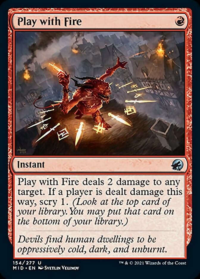 Play with Fire [Innistrad: Midnight Hunt] - Magic: The Gathering - Card Brawlers | Quebec | Canada |