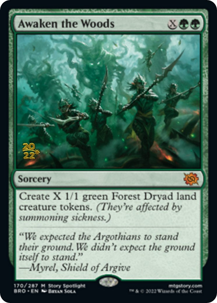 Awaken the Woods [The Brothers' War Prerelease Promos] - Magic: The Gathering - Card Brawlers | Quebec | Canada |