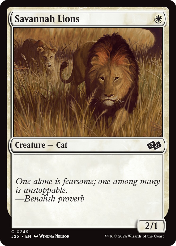 Savannah Lions [Foundations Jumpstart] - Magic: The Gathering - Card Brawlers | Quebec | Canada |