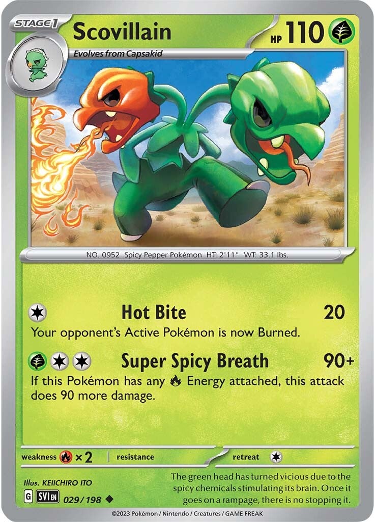Scovillain (029/198) [Scarlet & Violet: Base Set] - Pokémon - Card Brawlers | Quebec | Canada |