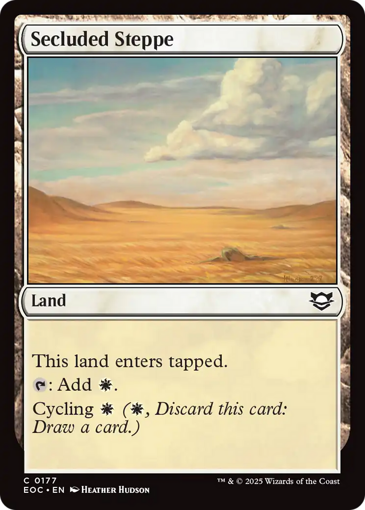 Secluded Steppe [Edge of Eternities Commander] - Magic: The Gathering - Card Brawlers | Quebec | Canada |