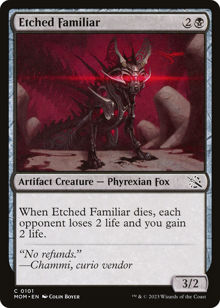 Etched Familiar [March of the Machine] - Magic: The Gathering - Card Brawlers | Quebec | Canada |