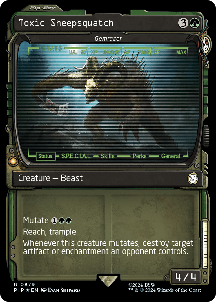 Toxic Sheepsquatch - Gemrazer (Showcase) (Surge Foil) [Fallout] - Magic: The Gathering - Card Brawlers | Quebec | Canada |