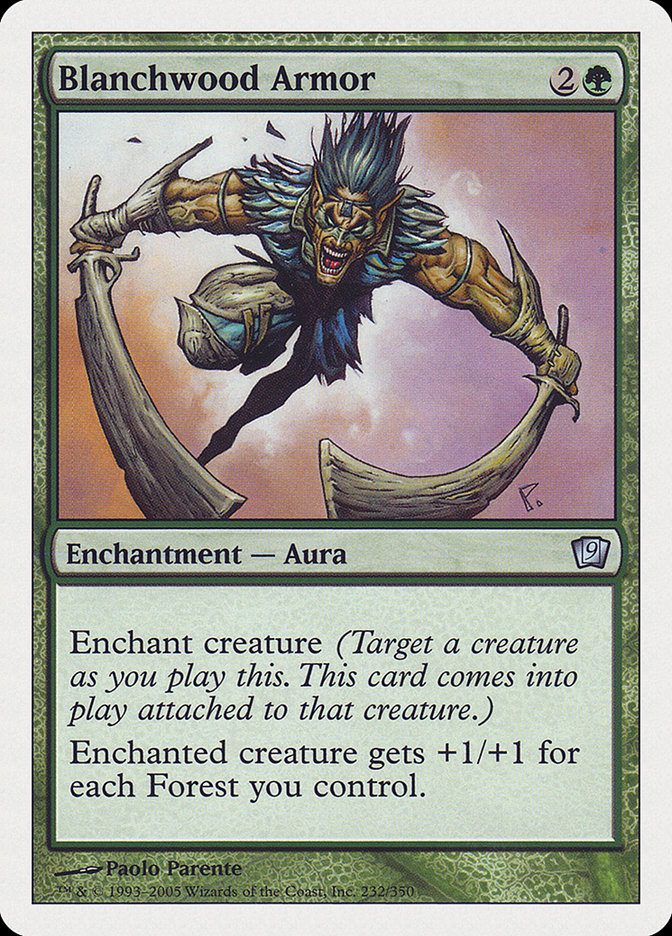 Blanchwood Armor [Ninth Edition] - Magic: The Gathering - Card Brawlers | Quebec | Canada |