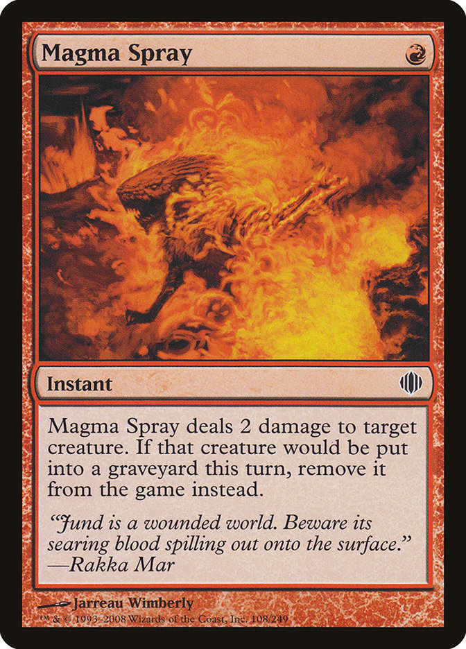 Magma Spray [Shards of Alara] - Magic: The Gathering - Card Brawlers | Quebec | Canada |