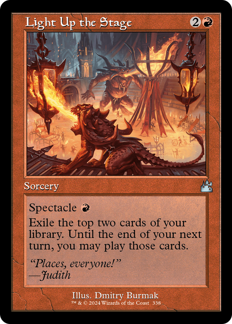 Light Up the Stage (Retro Frame) [Ravnica Remastered] - Magic: The Gathering - Card Brawlers | Quebec | Canada |