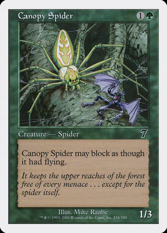 Canopy Spider [Seventh Edition] - Magic: The Gathering - Card Brawlers | Quebec | Canada |