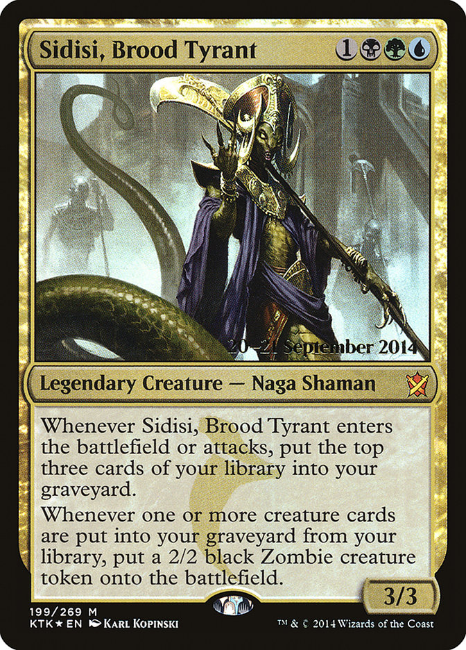 Sidisi, Brood Tyrant [Khans of Tarkir Prerelease Promos] - Magic: The Gathering - Card Brawlers | Quebec | Canada |