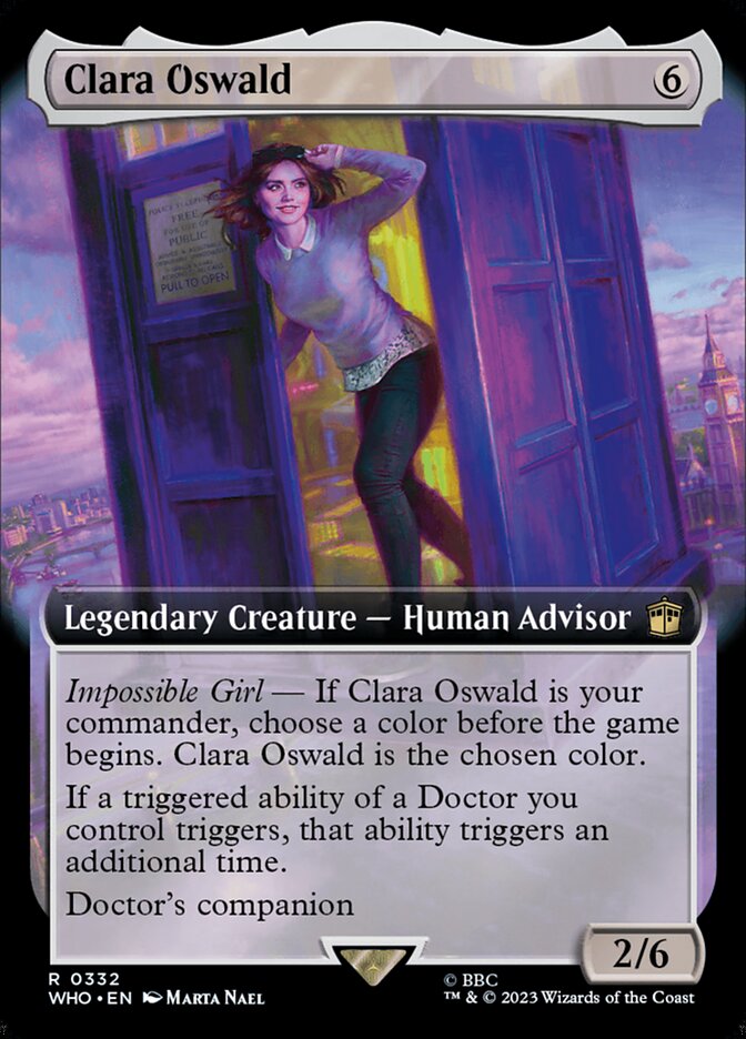 Clara Oswald (Extended Art) [Doctor Who] - Magic: The Gathering - Card Brawlers | Quebec | Canada |