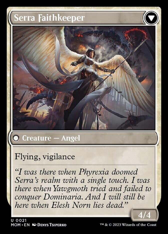 Invasion of Dominaria // Serra Faithkeeper [March of the Machine] - Magic: The Gathering - Card Brawlers | Quebec | Canada |