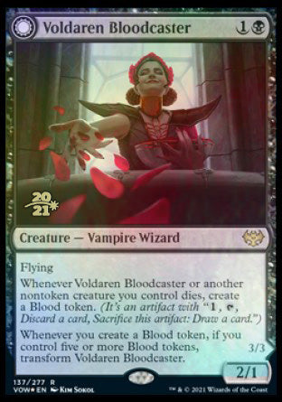 Voldaren Bloodcaster // Bloodbat Summoner [Innistrad: Crimson Vow Prerelease Promos] - Magic: The Gathering - Card Brawlers | Quebec | Canada |