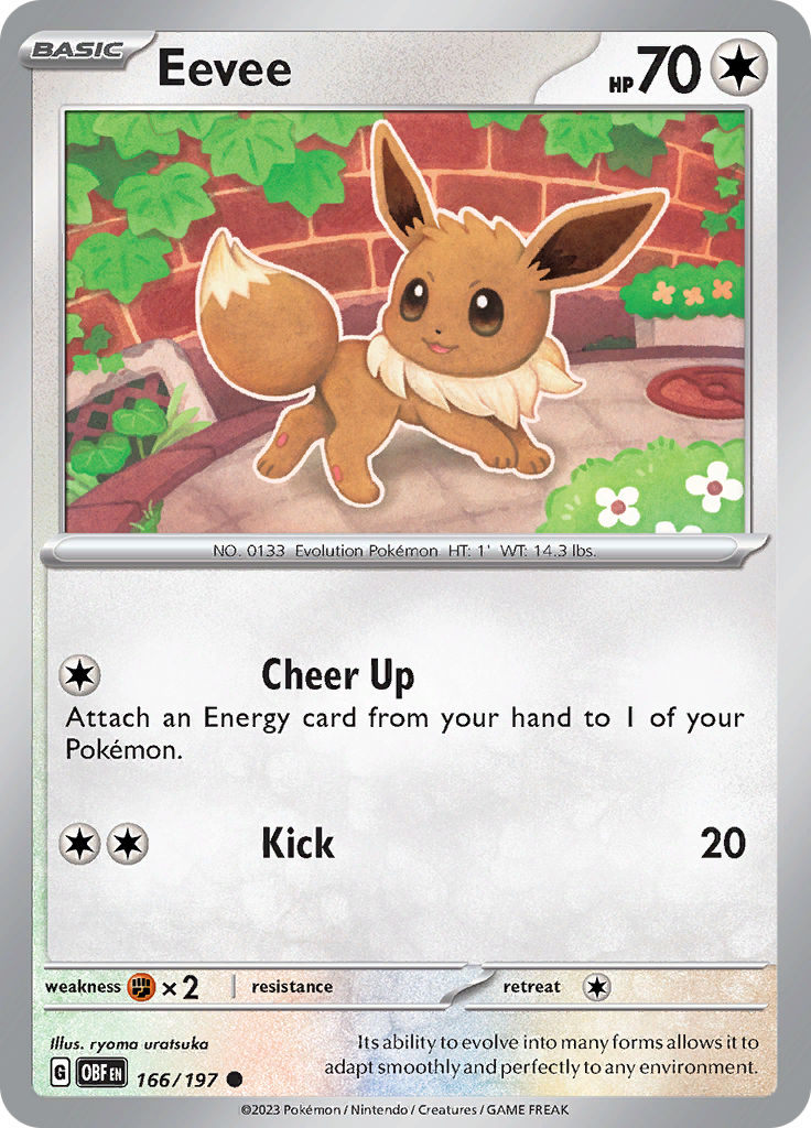 Eevee (166/197) [Scarlet & Violet: Obsidian Flames] - Pokémon - Card Brawlers | Quebec | Canada |