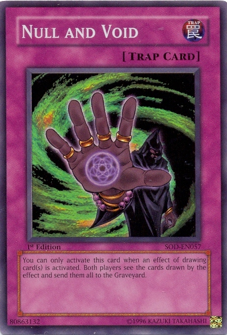 Null and Void [SOD-EN057] Super Rare - Yu-Gi-Oh! - Card Brawlers | Quebec | Canada |