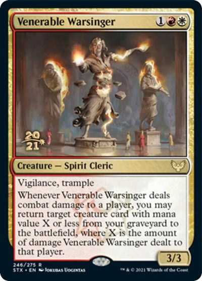 Venerable Warsinger [Strixhaven: School of Mages Prerelease Promos] - Magic: The Gathering - Card Brawlers | Quebec | Canada |