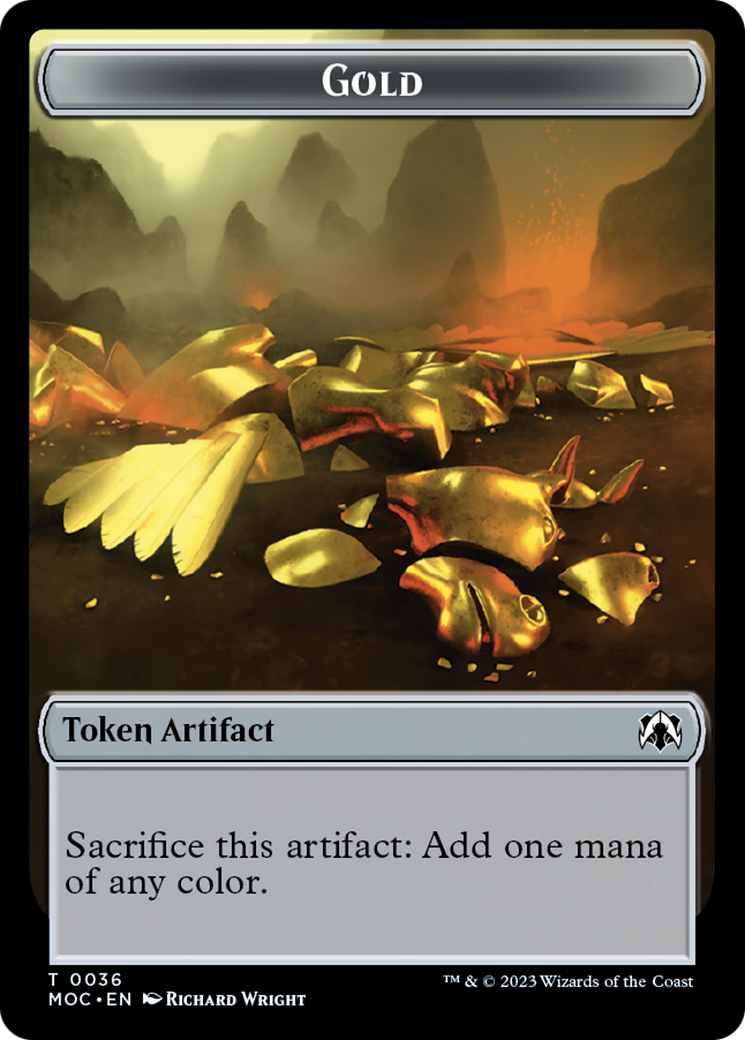 Thopter // Gold Double-Sided Token [March of the Machine Commander Tokens] - Magic: The Gathering - Card Brawlers | Quebec | Canada |
