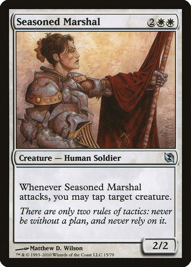 Seasoned Marshal [Duel Decks: Elspeth vs. Tezzeret] - Magic: The Gathering - Card Brawlers | Quebec | Canada |