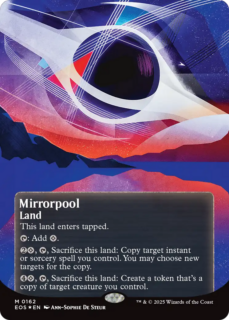 Mirrorpool (0162) (Borderless) (Galaxy Foil) [Edge of Eternities: Stellar Sights] - Magic: The Gathering - Card Brawlers | Quebec | Canada |