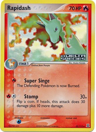 Rapidash (52/113) (Stamped) [EX: Delta Species] - Pokémon - Card Brawlers | Quebec | Canada |