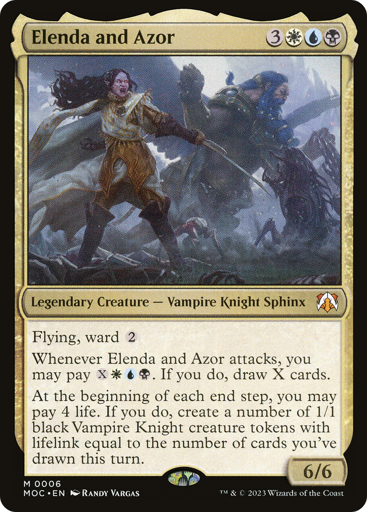 Elenda and Azor [March of the Machine Commander] - Magic: The Gathering - Card Brawlers | Quebec | Canada |