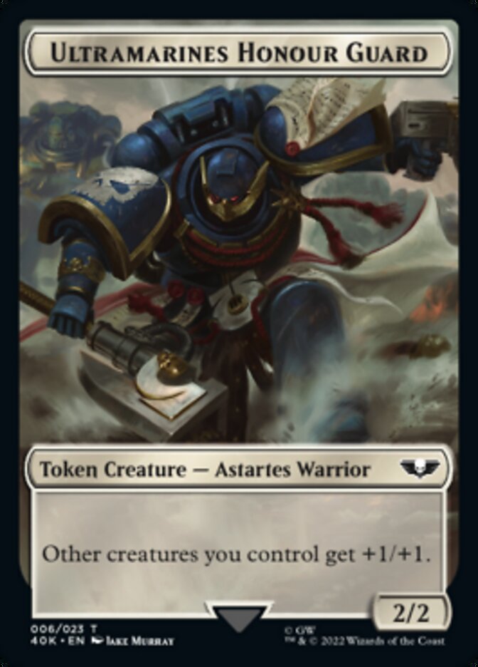 Soldier (003) // Ultramarines Honour Guard Double-Sided Token (Surge Foil) [Warhammer 40,000 Tokens] - Magic: The Gathering - Card Brawlers | Quebec | Canada |