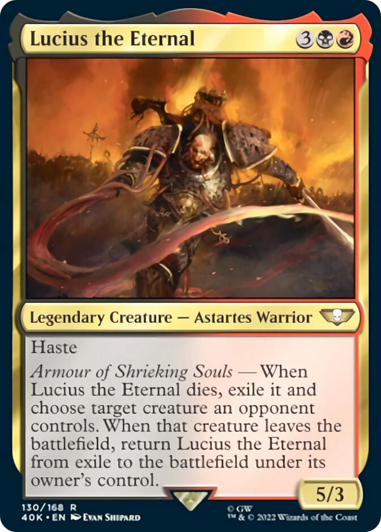Lucius the Eternal (Surge Foil) [Warhammer 40,000] - Magic: The Gathering - Card Brawlers | Quebec | Canada |