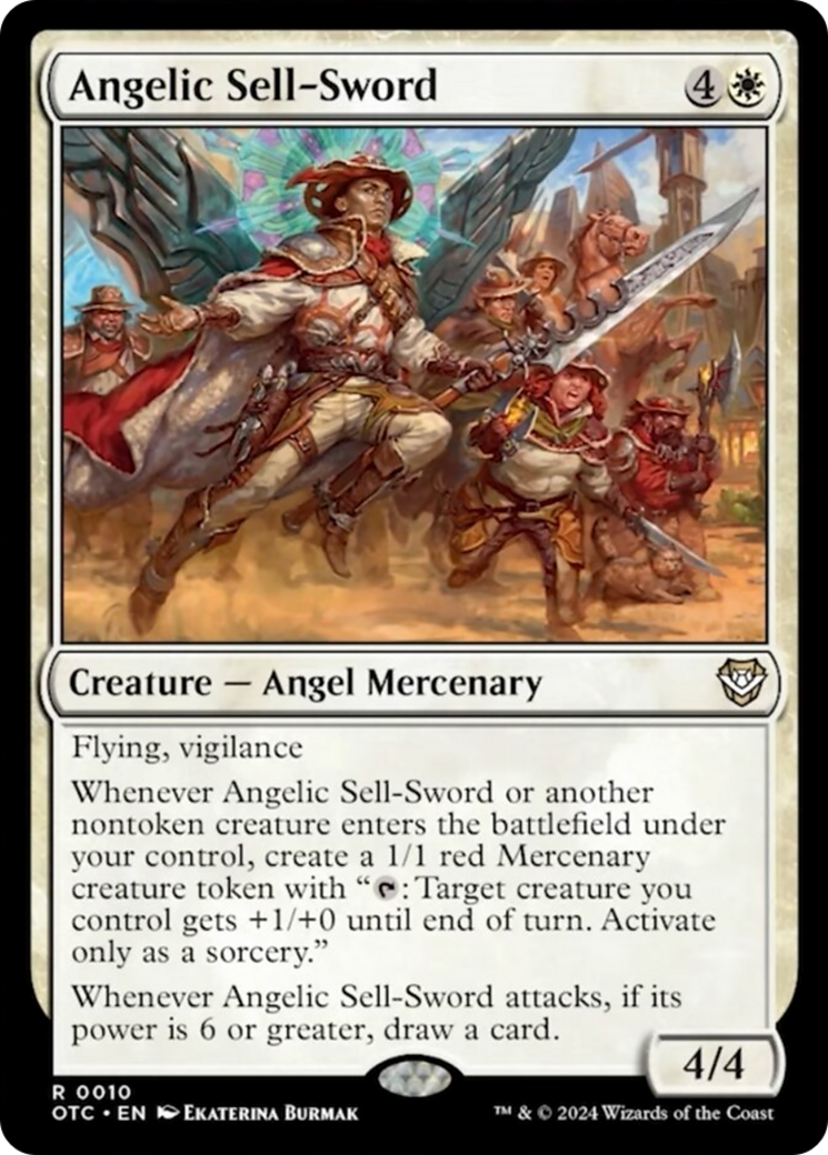 Angelic Sell-Sword [Outlaws of Thunder Junction Commander] - Magic: The Gathering - Card Brawlers | Quebec | Canada |