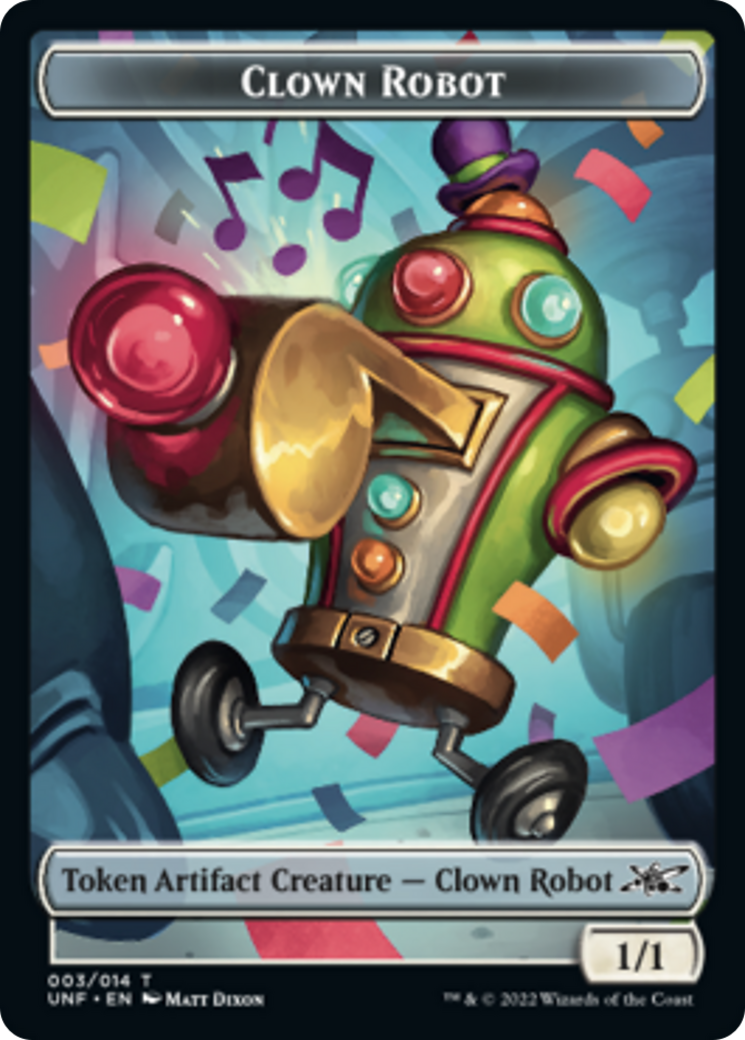 Clown Robot (003) // Storm Crow Double-Sided Token [Unfinity Tokens] - Magic: The Gathering - Card Brawlers | Quebec | Canada |