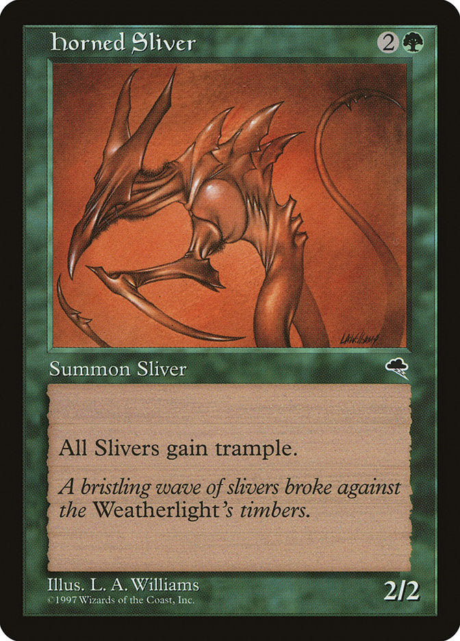 Horned Sliver [Tempest] - Magic: The Gathering - Card Brawlers | Quebec | Canada |