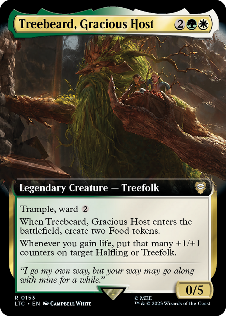 Treebeard, Gracious Host (Extended Art) [The Lord of the Rings: Tales of Middle-Earth Commander] - Magic: The Gathering - Card Brawlers | Quebec | Canada |