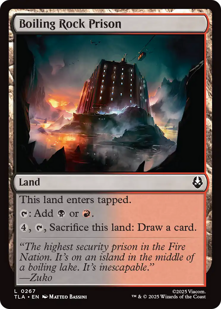 Boiling Rock Prison [Avatar: The Last Airbender] - Magic: The Gathering - Card Brawlers | Quebec | Canada |