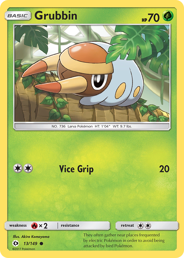 Grubbin (13/149) [Sun & Moon: Base Set] - Pokémon - Card Brawlers | Quebec | Canada |