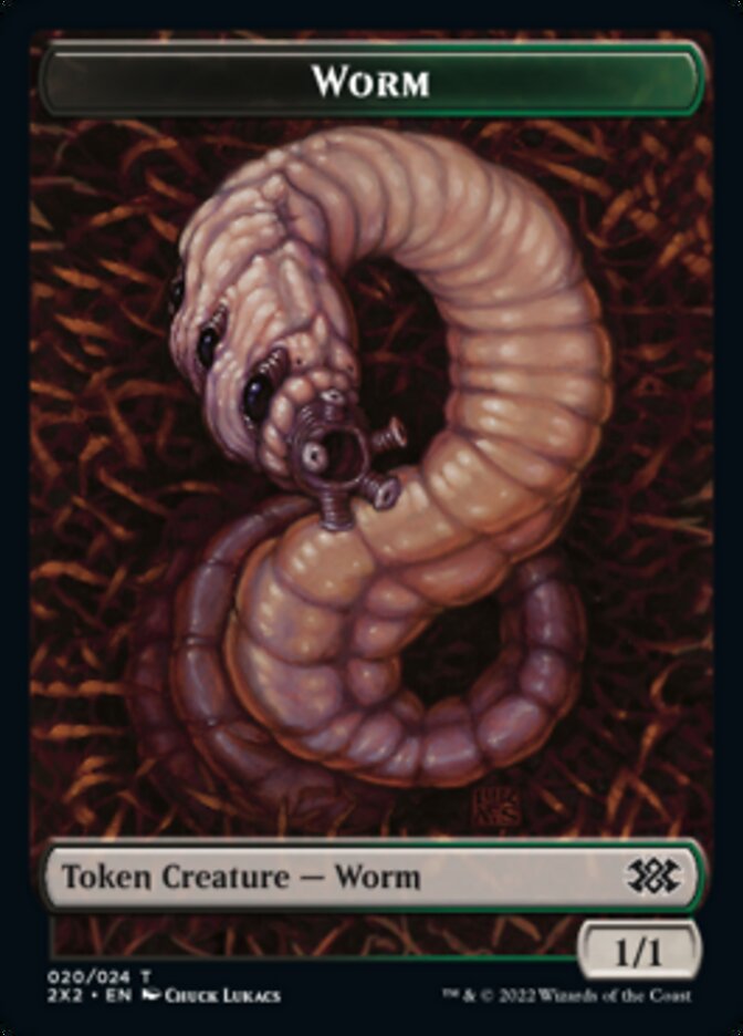 Worm // Soldier Double-Sided Token [Double Masters 2022 Tokens] - Magic: The Gathering - Card Brawlers | Quebec | Canada |