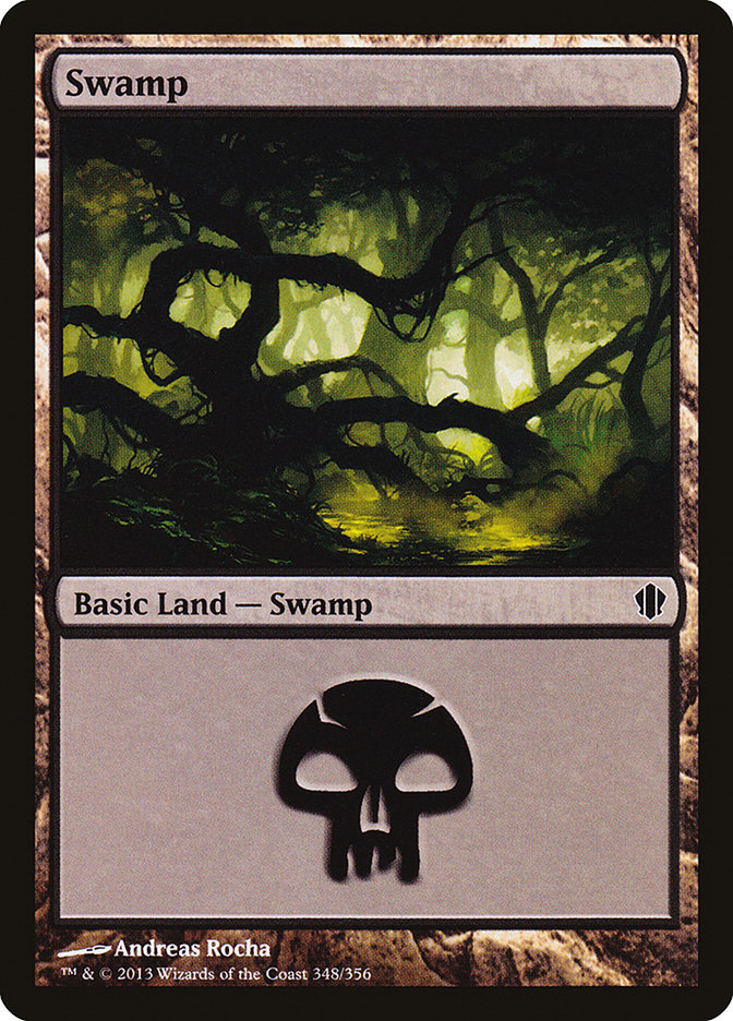 Swamp (348) [Commander 2013] - Magic: The Gathering - Card Brawlers | Quebec | Canada |