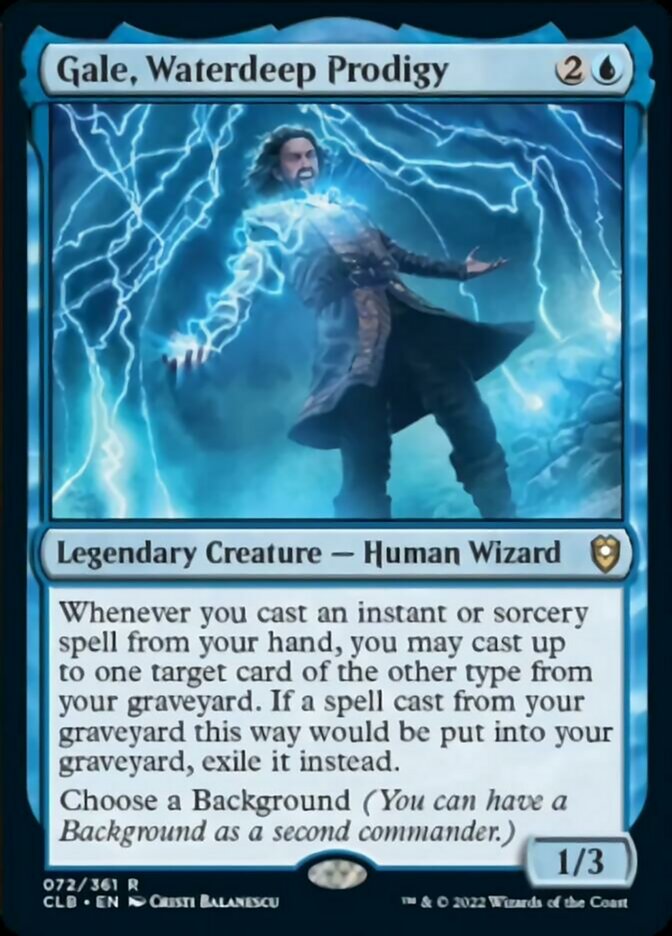 Gale, Waterdeep Prodigy [Commander Legends: Battle for Baldur's Gate] - Magic: The Gathering - Card Brawlers | Quebec | Canada |