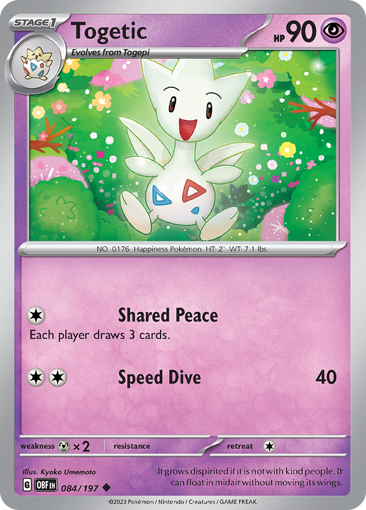 Togetic (084/197) [Scarlet & Violet: Obsidian Flames] - Pokémon - Card Brawlers | Quebec | Canada |