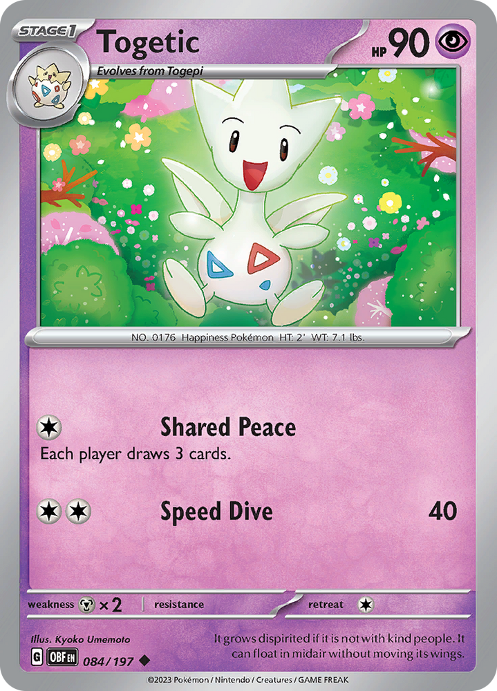 Togetic (084/197) [Écarlate et Violet : Flammes d'Obsidienne] 