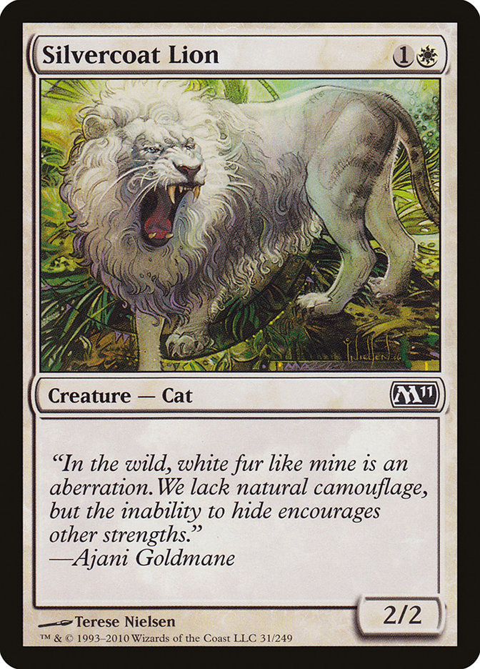 Silvercoat Lion [Magic 2011] - Magic: The Gathering - Card Brawlers | Quebec | Canada |