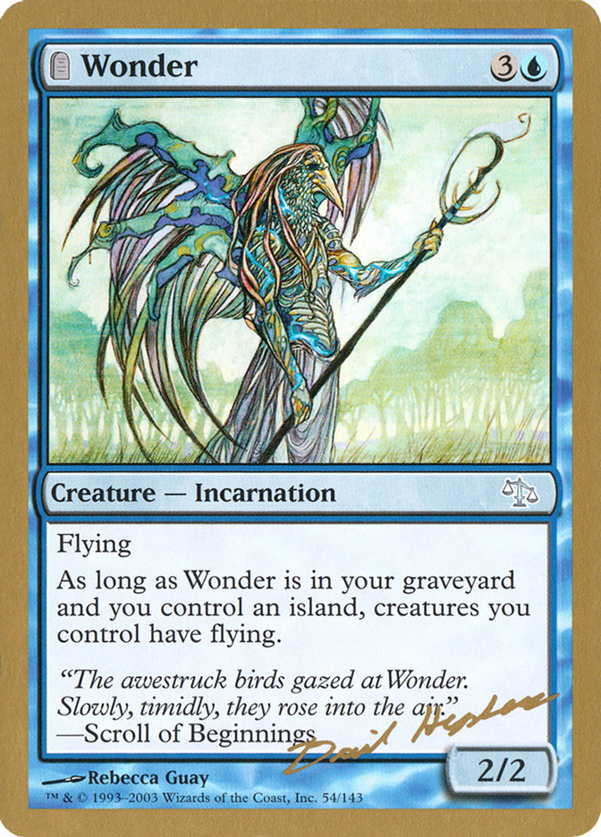Wonder (Dave Humpherys) [World Championship Decks 2003] - Magic: The Gathering - Card Brawlers | Quebec | Canada |