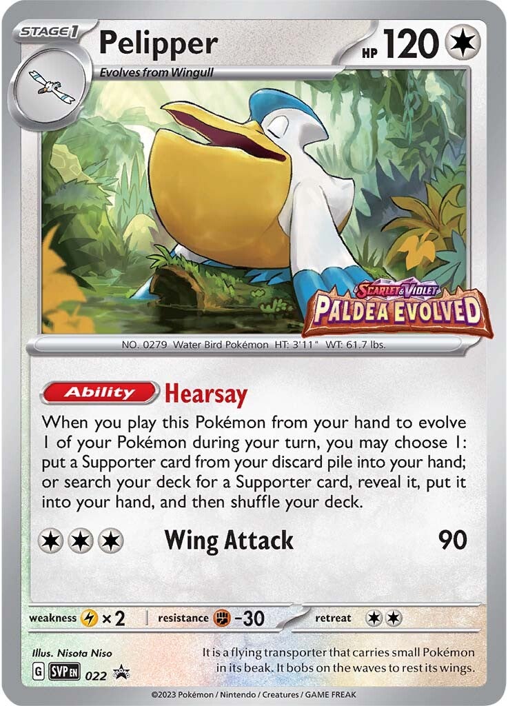 Pelipper (022) [Scarlet & Violet: Black Star Promos] - Pokémon - Card Brawlers | Quebec | Canada |