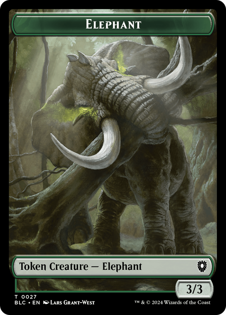 Elephant // Squid Double-Sided Token [Bloomburrow Commander Tokens] - Magic: The Gathering - Card Brawlers | Quebec | Canada |