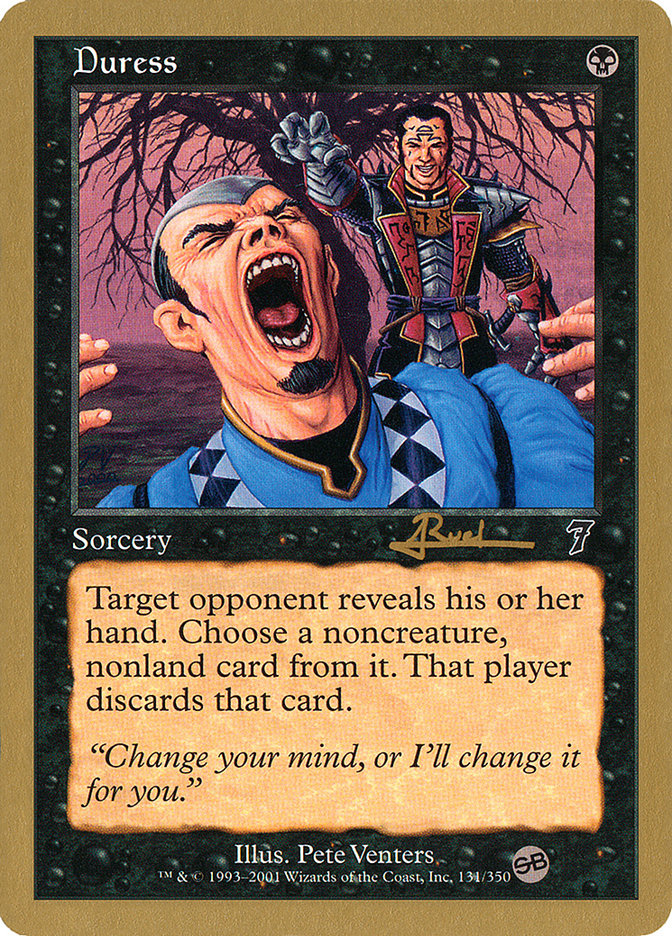 Duress (Antoine Ruel) (SB) [World Championship Decks 2001] - Magic: The Gathering - Card Brawlers | Quebec | Canada |
