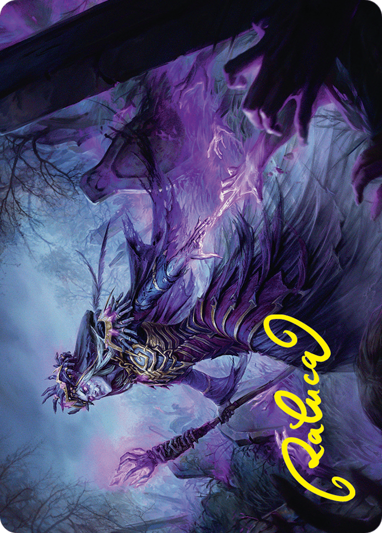 Zul Ashur, Lich Lord Art Card (10/54) (Gold-Stamped Signature) [Foundations Art Series] - Magic: The Gathering - Card Brawlers | Quebec | Canada |