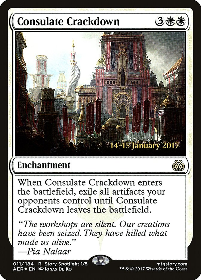 Consulate Crackdown [Aether Revolt Prerelease Promos] - Magic: The Gathering - Card Brawlers | Quebec | Canada |