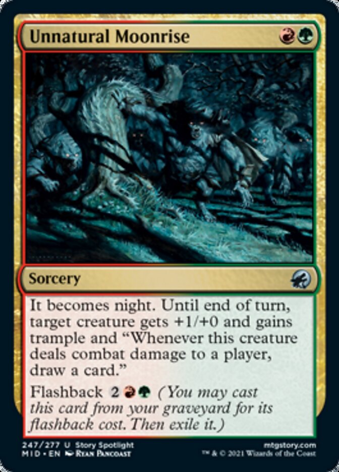 Unnatural Moonrise [Innistrad: Midnight Hunt] - Magic: The Gathering - Card Brawlers | Quebec | Canada |