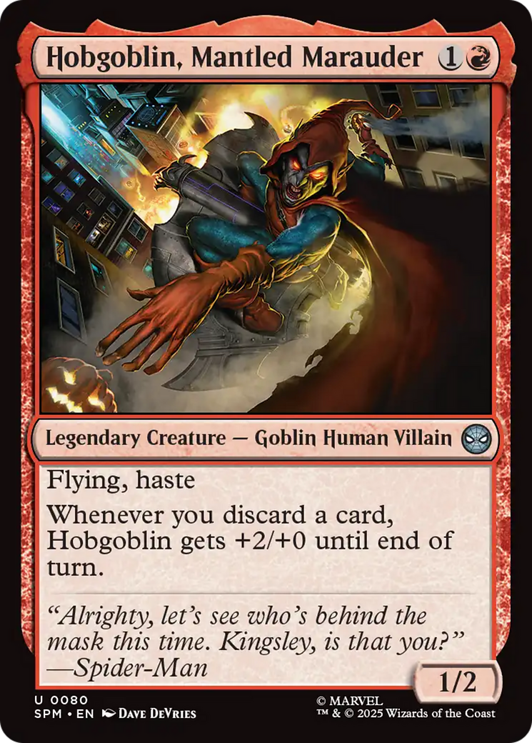 Hobgoblin, Mantled Marauder [Marvel's Spider-Man] - Magic: The Gathering - Card Brawlers | Quebec | Canada |