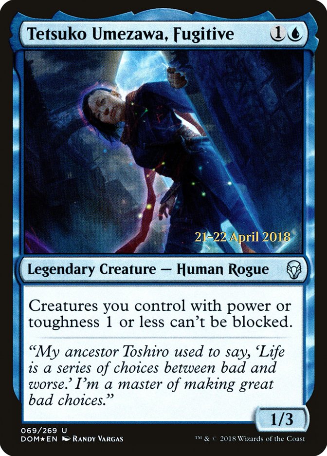 Tetsuko Umezawa, Fugitive [Dominaria Prerelease Promos] - Magic: The Gathering - Card Brawlers | Quebec | Canada |